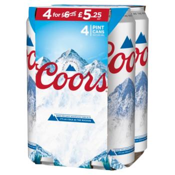 Coors 4 x 568ml