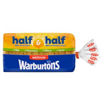 Warburtons Half & Half Medium 800g