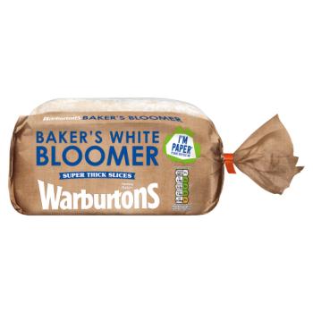 Warburtons Baker's White Bloomer Super Thick Slices 800g