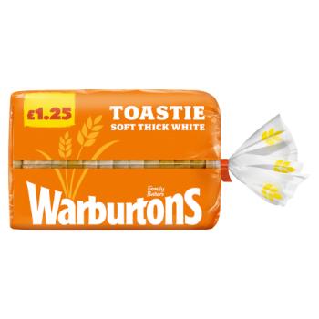 Warburtons Soft Thick White Toastie 400g