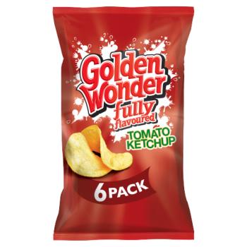 Golden Wonder Fully Flavoured Tomato Ketchup 6 x 25g
