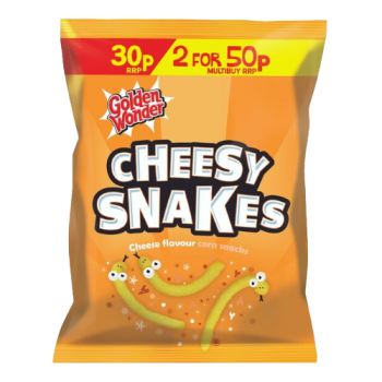 Golden Wonder Cheesy Snakes 25g PM 30p or 2 For 50p 