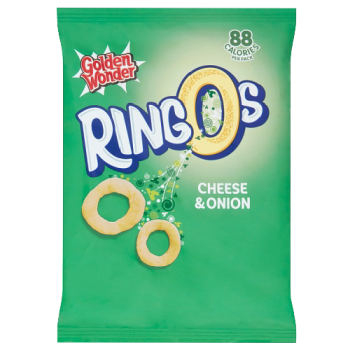 Golden Wonder Ringos Cheese & Onion 18g 