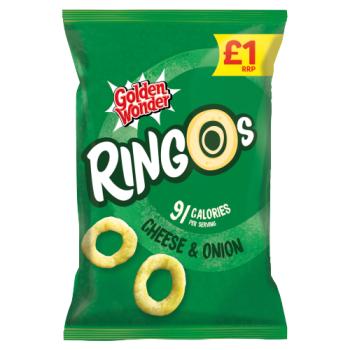 Golden Wonder Ringos Cheese & Onion 55g