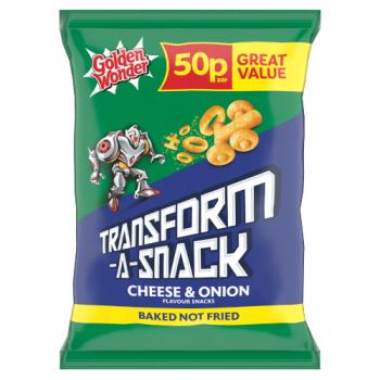 Golden Wonder Transform-A-Snack Cheese & Onion Flavour Snacks 27g
