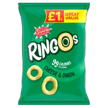 Golden Wonder Ringos Cheese & Onion 40g