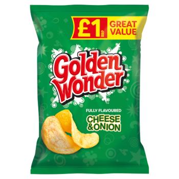 Golden Wonder Fully Flavoured Cheese & Onion 57g