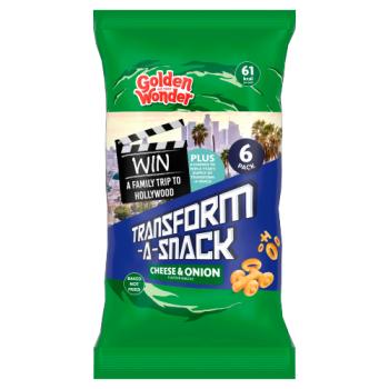 Golden Wonder Cheese & Onion Flavour Snacks 6 x 12g