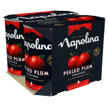 Napolina Peeled Plum Tomatoes in a Rich Tomato Juice 4 x 400g