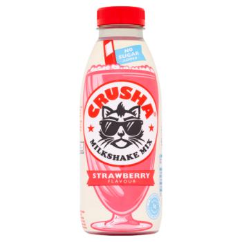 Crusha Strawberry Flavour Milkshake Mix 500ml