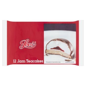 Lees' 12 Jam Teacakes 220g