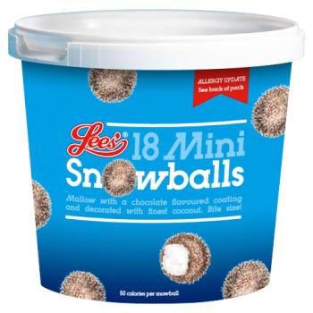 Lees' 18 Mini Snowballs 200g