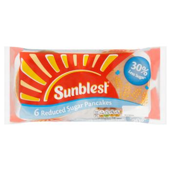 Sunblest 6 Reduced Sugar Pancakes