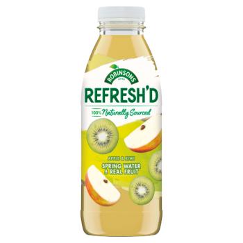 Robinsons Refresh'd Apple & Kiwi Spring Water with Real Fruit 500ml