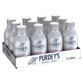 Purdey's Natural Energy Refocus Dark Fruits with Guarana 12 x 330ml