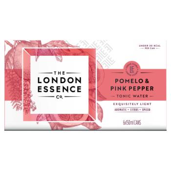 The London Essence Co. Pomelo & Pink Pepper Tonic Water Can 6 x 150ml