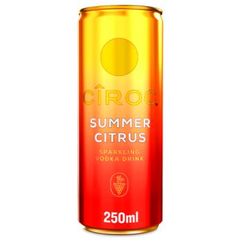 Ciroc Summer Citrus Sparkling Vodka Drink 5% vol 12x250ml Can