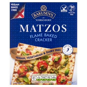 Rakusen's of Yorkshire Matzos Flame Baked Cracker 300g