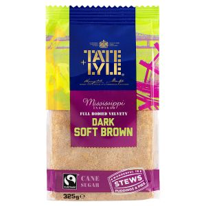 Tate & Lyle Fairtrade Dark Soft Brown Cane Sugar Mississippi Inspired  325g