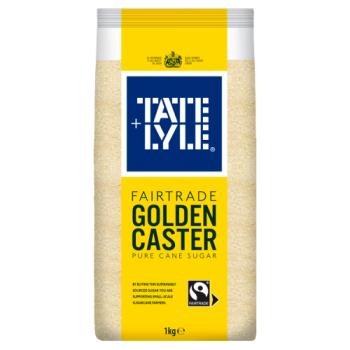 Tate & Lyle Fairtrade Golden Caster Pure Cane Sugar 1kg
