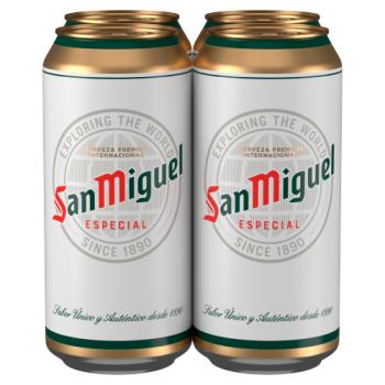 San Miguel Premium Lager Beer 4 x 440ml Cans