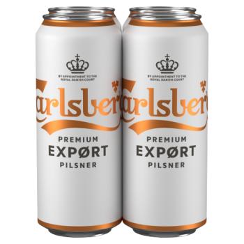 Carlsberg Export Lager Beer 4 x 500ml Cans