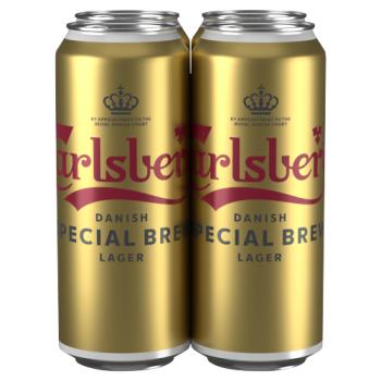 Carlsberg Special Brew Strong Lager Beer 4 x 500ml Cans