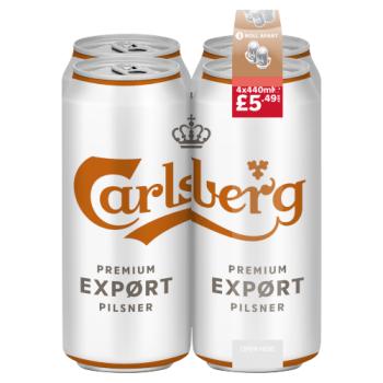 Carlsberg Premium Export Pilsner 4 x 440ml
