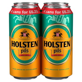 Holsten Pils Beer 4 x 440ml Can PMP £6.25 Can
