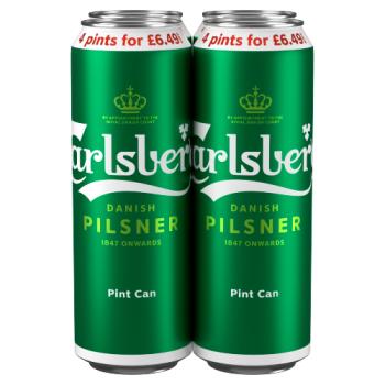 Carlsberg Danish Pilsner Pint Can 4 x 568ml