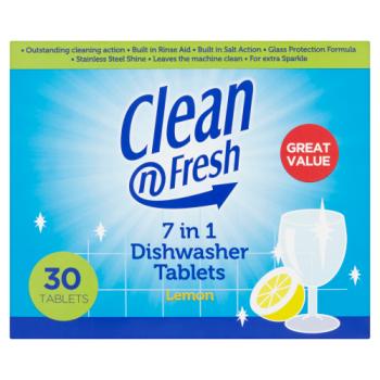 Clean Fresh 7in1 Dishwasher Lemon Tabs