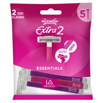 Wilkinson Sword Extra 2 Essentials Womens Disposable Razors x 5