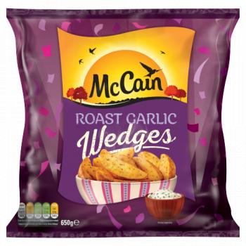 Mccain Roast Garlic Wedges 650g