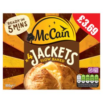 McCain 4 Slow Baked Jackets 800g