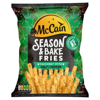 McCain Season & Bake Fries Takeaway Style Salt & Pepper 762g