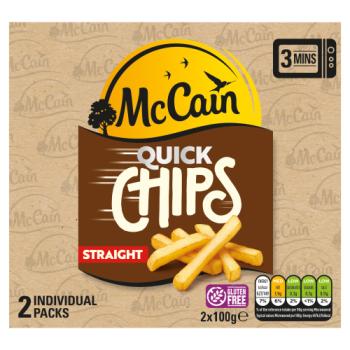 McCain Straight Quick Chips 2 x 100g (200g)
