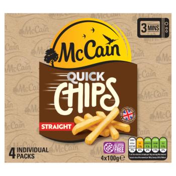 McCain Quick Straight Chips 4 x 100g (400g)