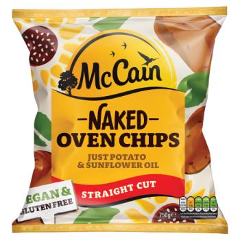 McCain Straight Cut Naked Oven Chips 750g