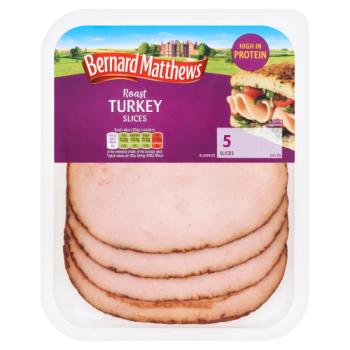 Bernard Matthews 5 Roast Turkey Slices 100g