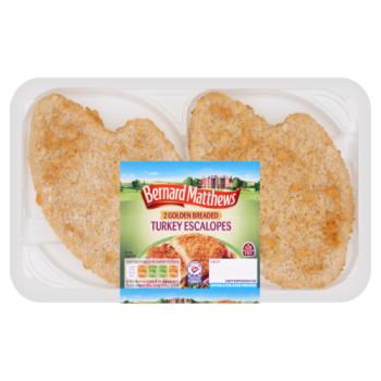 Bernard Matthews 2 Golden Breaded Turkey Escalopes 260g