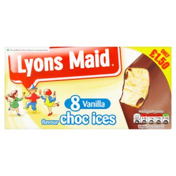 L/maid Choc Ices P/m 8pk