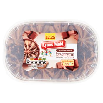 Lyons Maid Chocolate Sundae Ice Cream 900ml