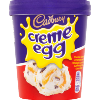 Cadbury Creme Egg Ice Cream Tub 480ml 