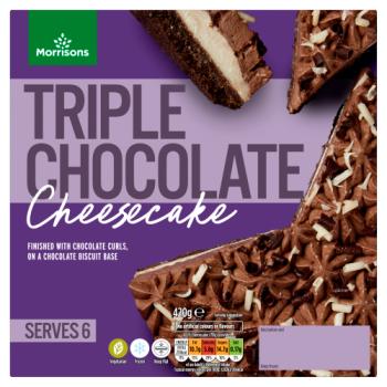 Morrisons Triple Chocolate Cheesecake 420g