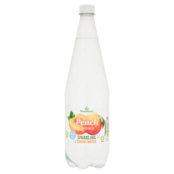 Morrisons Peach Flavoured Sparkling Spring Water 1 Litre