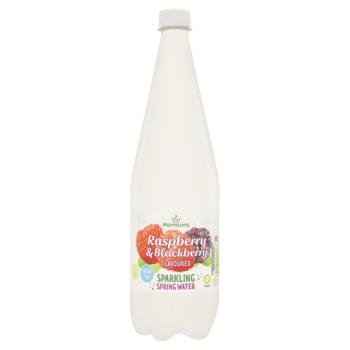 Morrisons Raspberry & Blackberry Flavoured Sparkling Spring Water 1 Litre