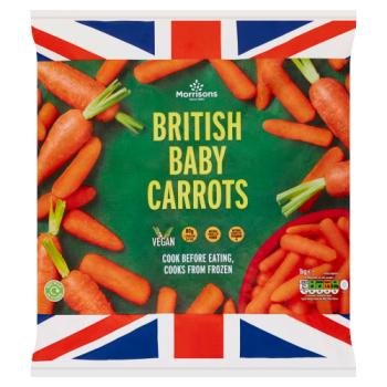 Morrisons British Baby Carrots 1kg