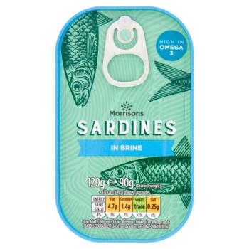 Morrisons Sardines in Brine 120g