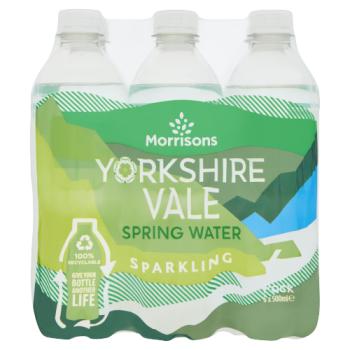Morrisons Yorkshire Vale Spring Water Sparkling 6 x 500ml