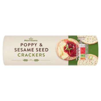 Morrisons Poppy & Sesame Seed Crackers 150g